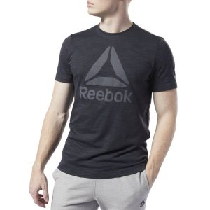 Reebok Training Essentials Marble Melange T Shirt Herren - Schwarz - DE 195-FAM